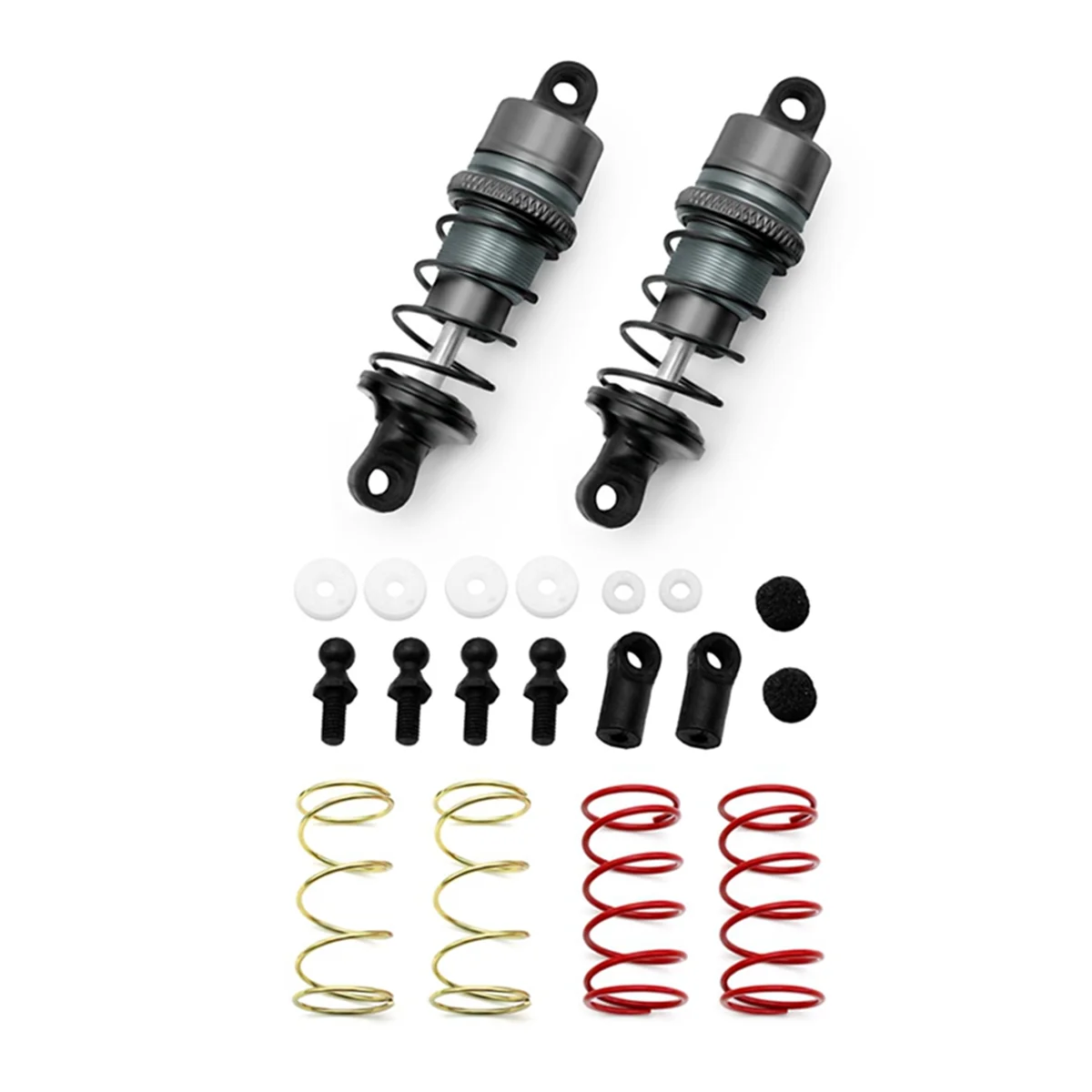 1/10 1Pair of Metal Hydraulic Shock Absorbers RC Remote Control Car Flat Racing Drift Car (63mm) Sky Blue image 4