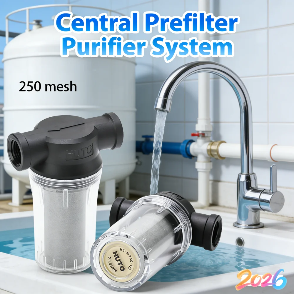 Whole House Spin Down Sediment Water Filter Stainless Steel Reusable Sediment Filter DN15 for Water Tank Water Tower Aquaculture