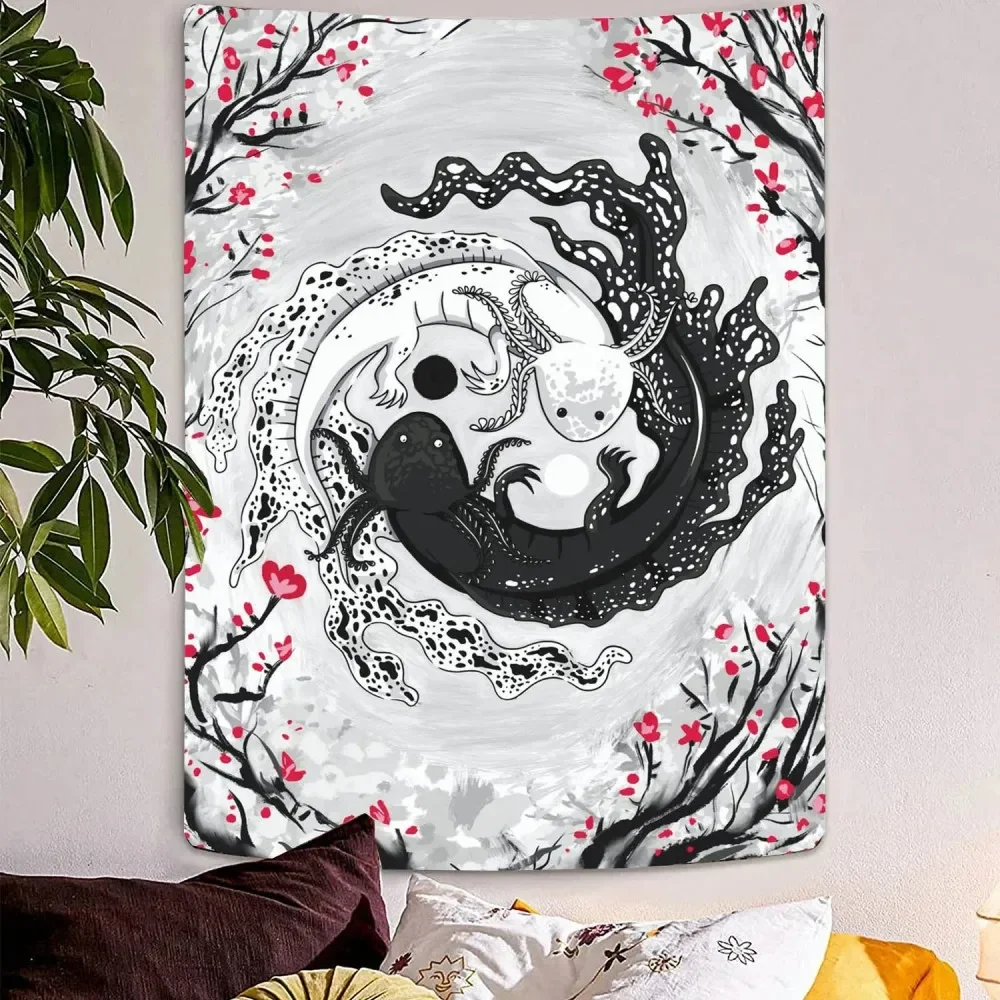 Tai Chi Koi Style Tapestry Living Room Sofa Background Wall Decorative Home Decoration Tapestry
