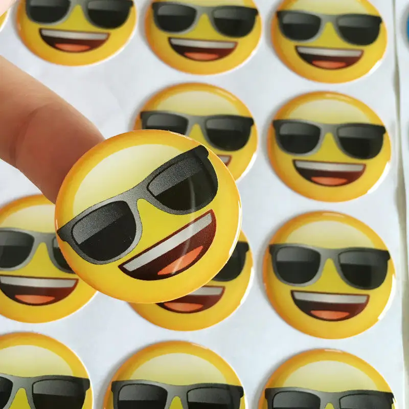 Customized 3D Resin Epoxy Waterproof Sticker Label Strong Adhesive Soft Rubber Dome Sticker Printing Hot Stamping