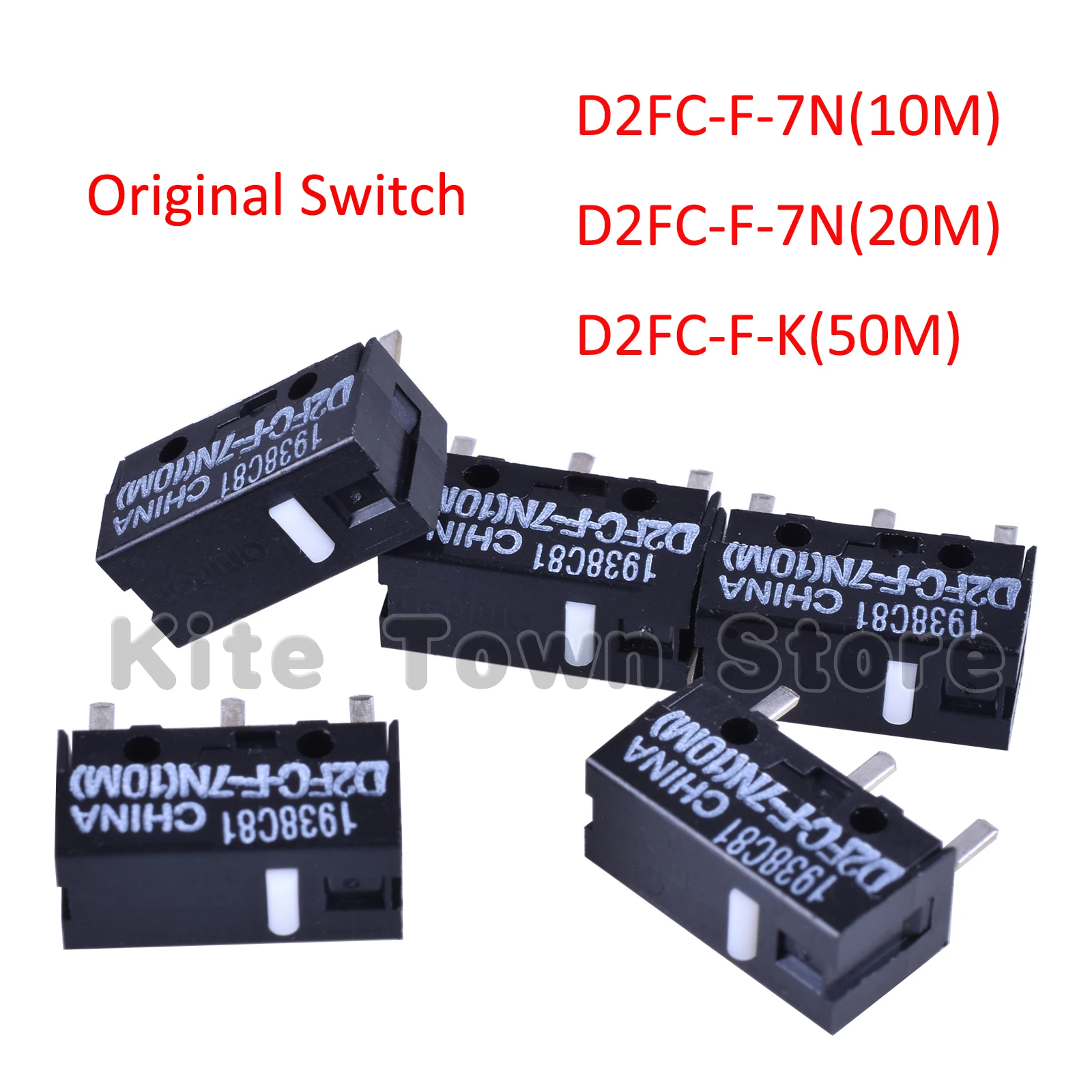 

10pcs/50pcs/100pcs Original Mouse Micro Switch D2FC-F-7N(10M) D2FC-F-7N(20M) D2FC-F-K(50M) Mouse Button for Omron Microswitch