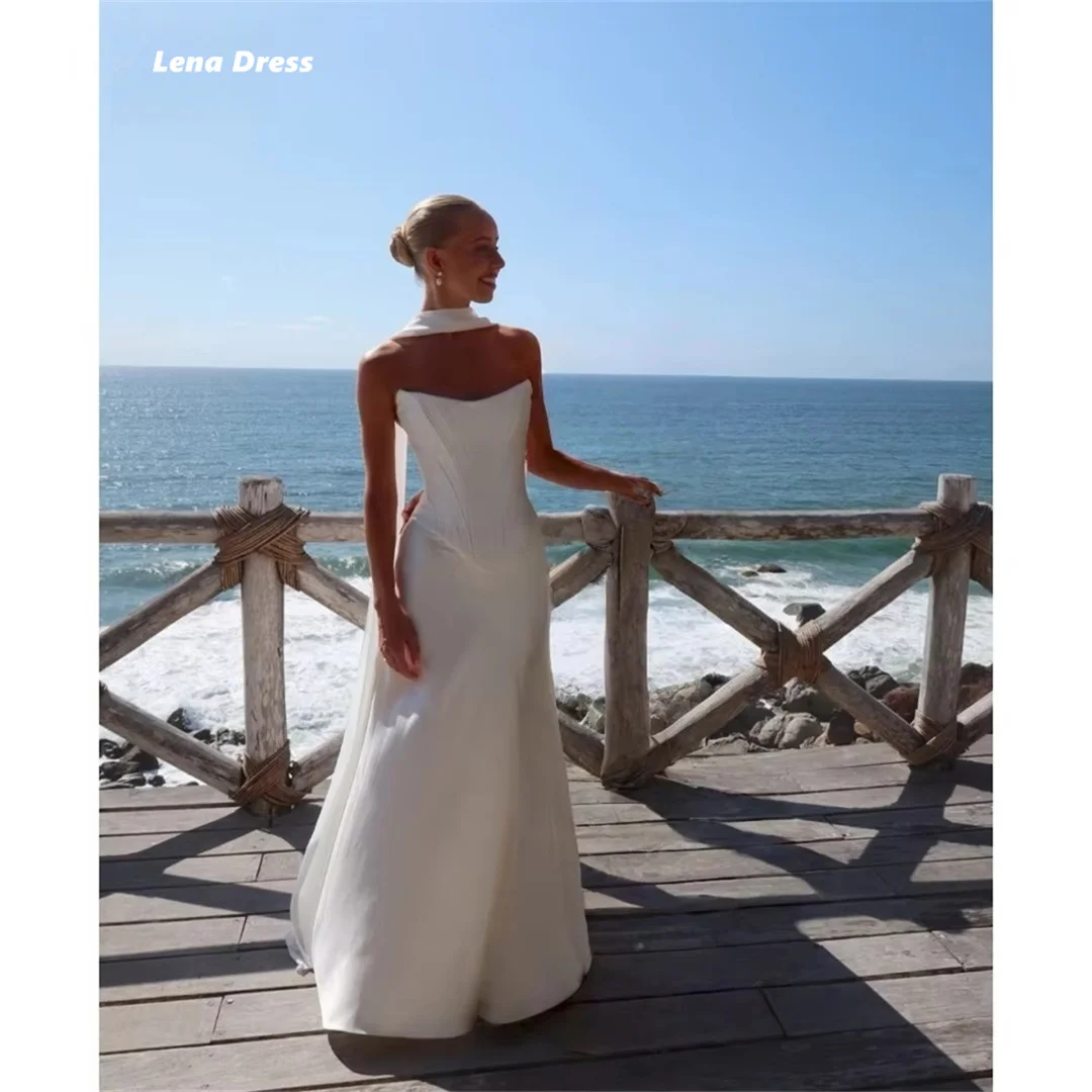 

Lena Elegant Party Dresses Luxury Women Evening Dress Custom Made Prom Gown White Mermaid Robe De Cocktail Femme Wedding 2025
