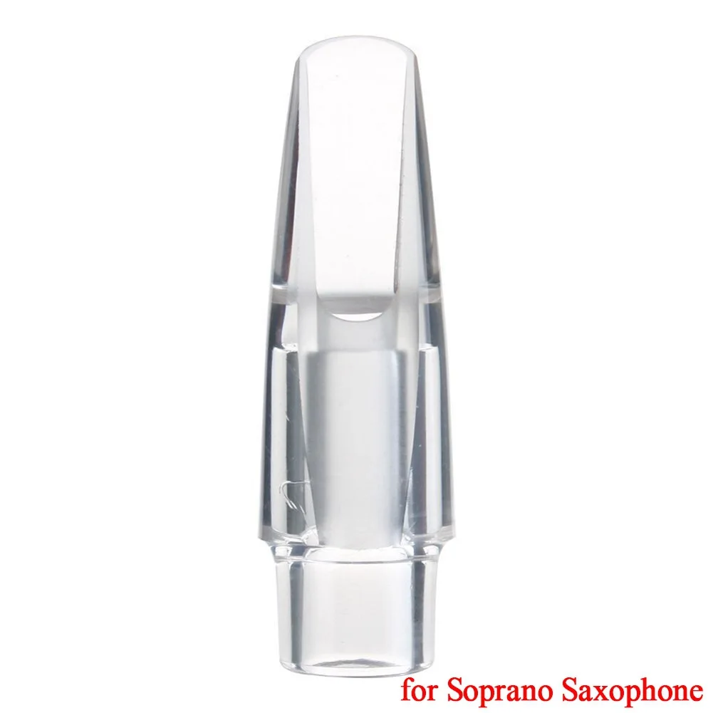 For Midrange/treble saxophone transparent flute head, E flat crystal flute head, mouth blowing