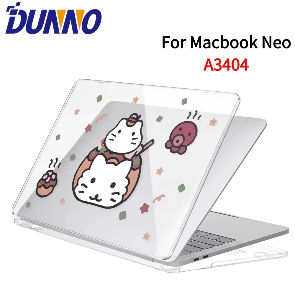 2026 Crystal Clear Laptop Protector Case Funda macbook Neo 13In Hard Cover Sleeve Accessories For macbook Neo A3404 Accessories
