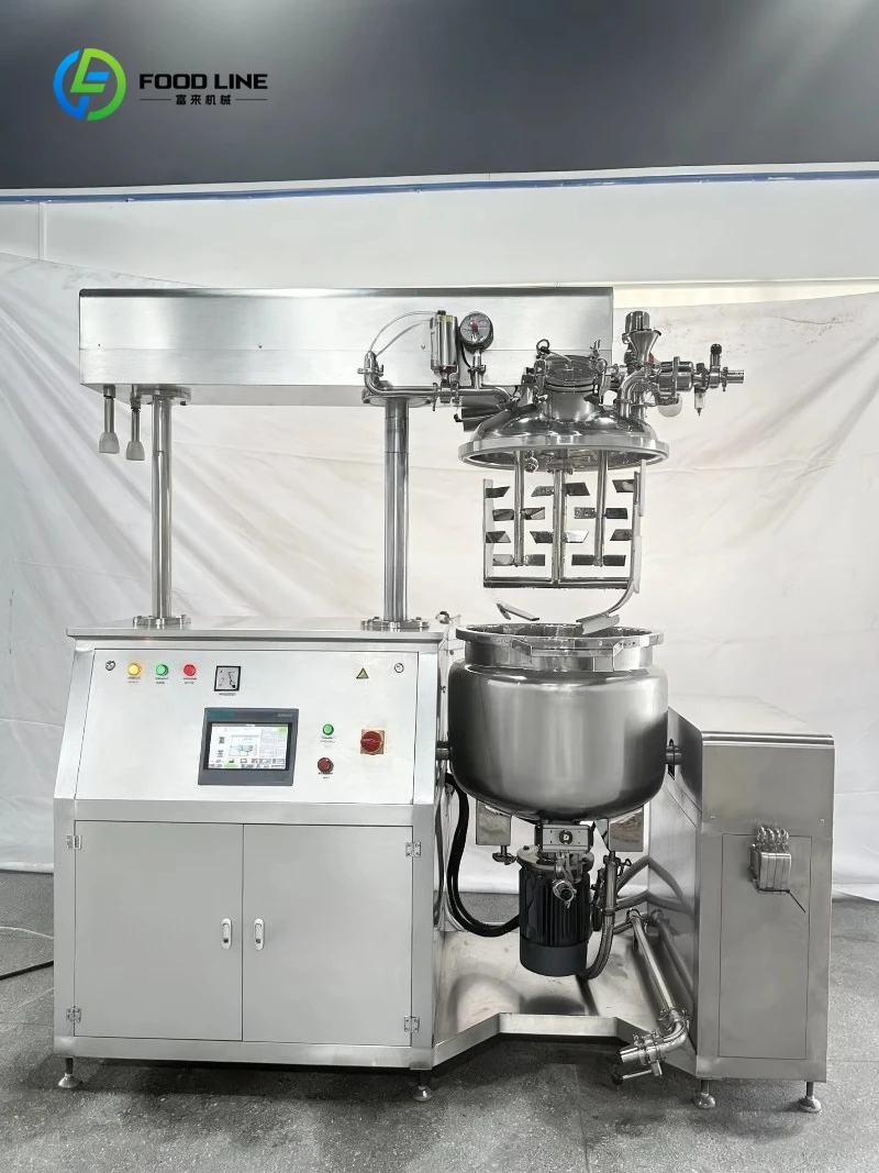 Customized 10L Cosmetic Mixing Tank Small Vacuum Emulsifier Homogenizer Mixer for Making Mayonnaise