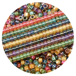 2.5Mm Uniform Small Cylindrical Beads Japan Glass Uniform Beads For Jewelry Making Diy Bracelet Necklace Jewelry Accessories