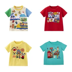 Boys T-shirts  Short Sleeved T-shirt Cartoon Baby Tees Graphic Tops Boy Tee  Roupa Infantil Japanese Kids Clothes Camisetas