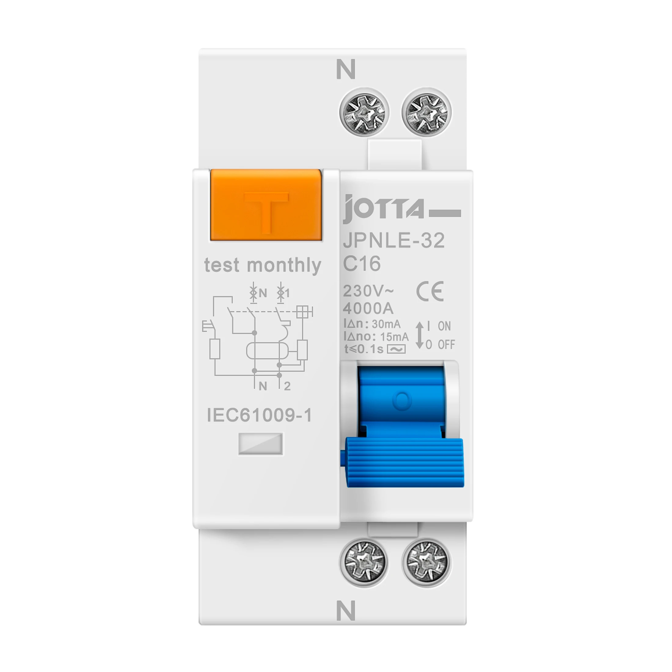 

JOTTAELE JPNLE Mini Circuit Breaker Over Load Short Circuit Earth Leakage Protection MCB 220V/230V 6A 10A 16A 20A 25A 32A
