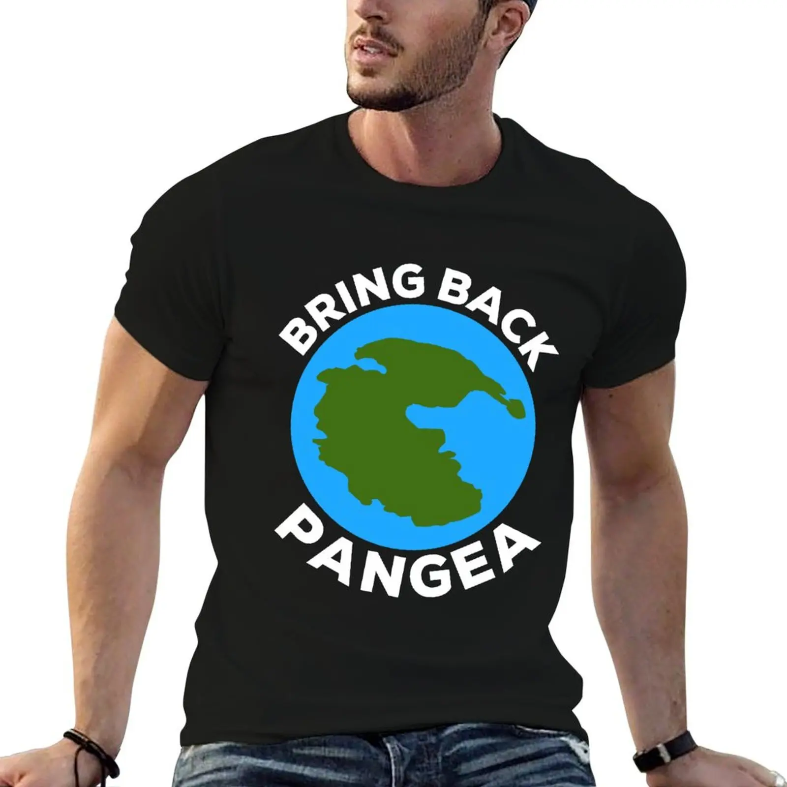 T-shirt pour homme Bring Back Pangea - Geography, t-shirts pour hommes, t-shirts anime, t-shirt oversize pour homme, t-shirt en coton épais