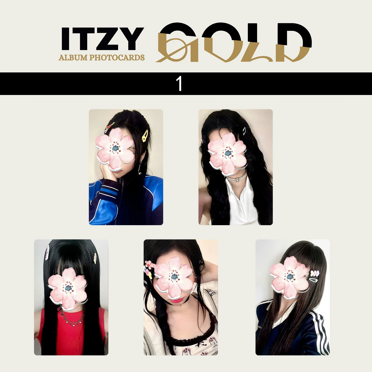 Mini album ITZY "GOLD" carta speciale bonus
