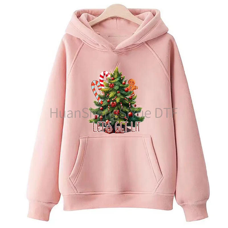 Weihnachten Bügeln Aufkleber Kleidung dtf Mode T-Shirt Hoodie DIY Jacke Patch Hot Paste Papier wasserdicht