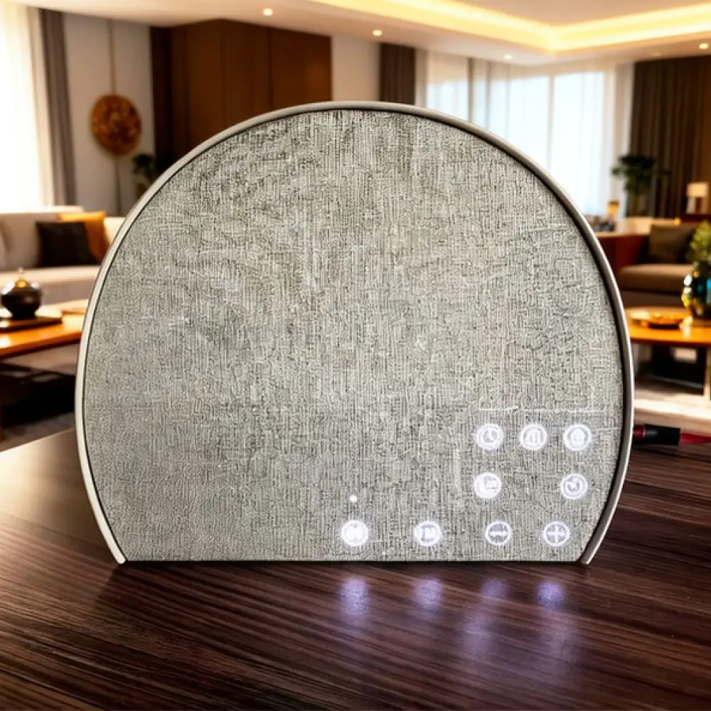 Sunrise Wake Up Light Alarm Clock Fabric Bluetooth Speaker White Noise Machine FM Radio Digital Bedside Sleep Aid