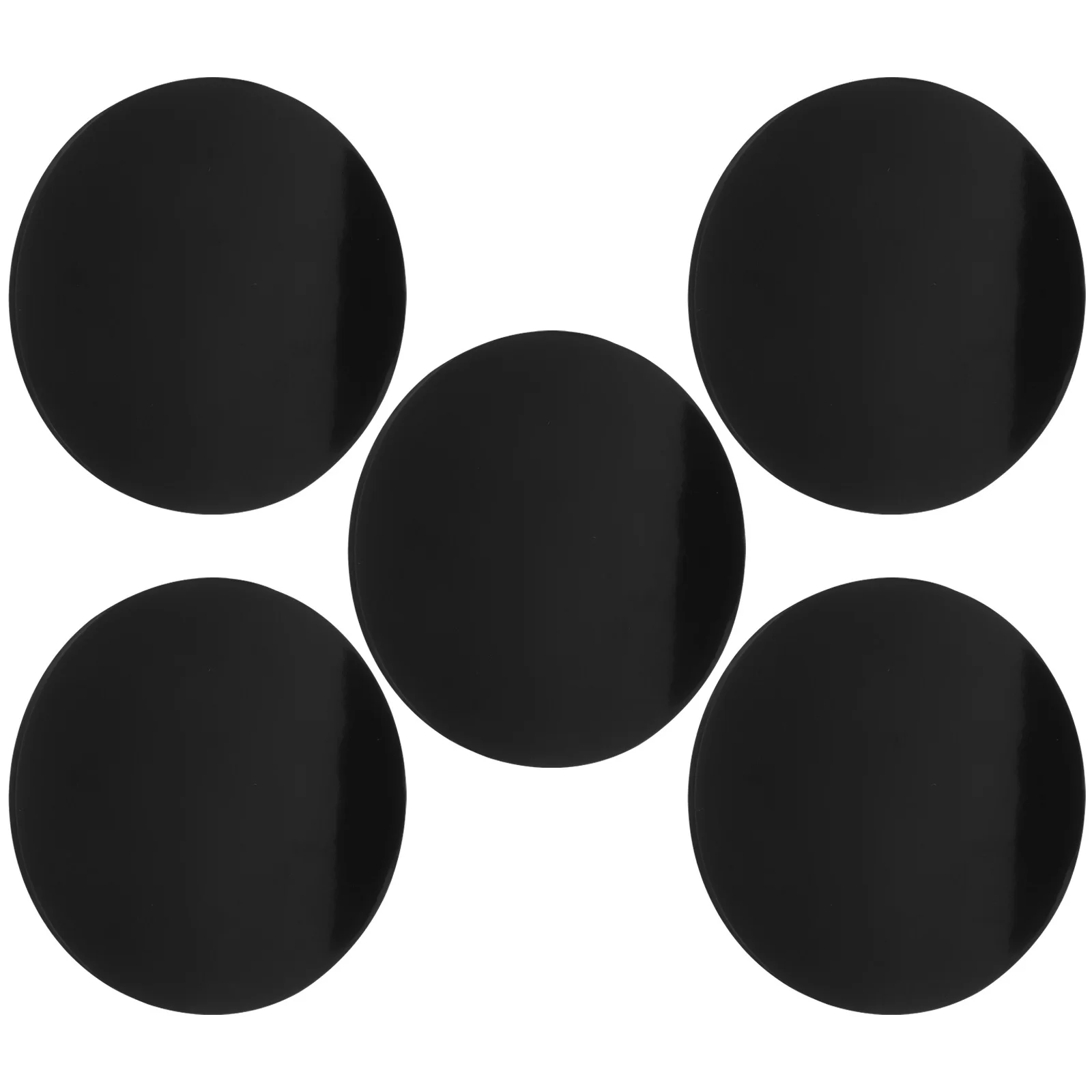 5 قطع من سجادات أكواب السيليكون لافتة للنظر للاستخدام اليومي في المنازل، قواعد أكواب للمشروبات السوداء للضيافة للمشروبات #6