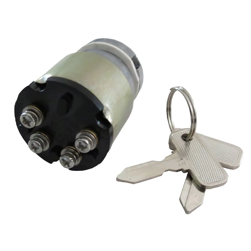 Ignition Key Switch and Two Backup Keys for Club Car For DS Gas Golf Cart Models (1983 5 1995) Easy Install Design