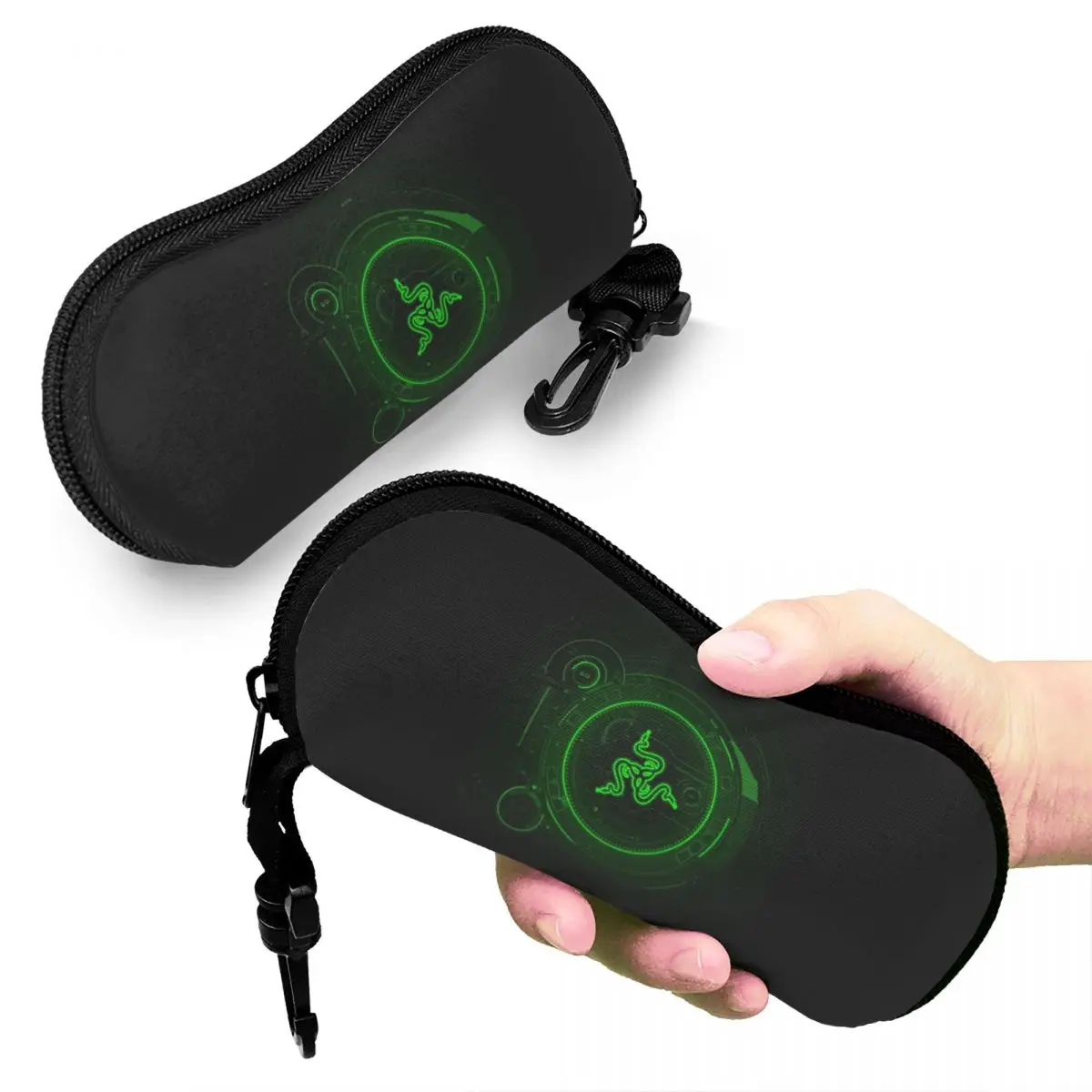 

Razer Coasters Shell Glasses Case Protector Sunglasses Box Women Men Soft Eyeglasses Bag Pouch