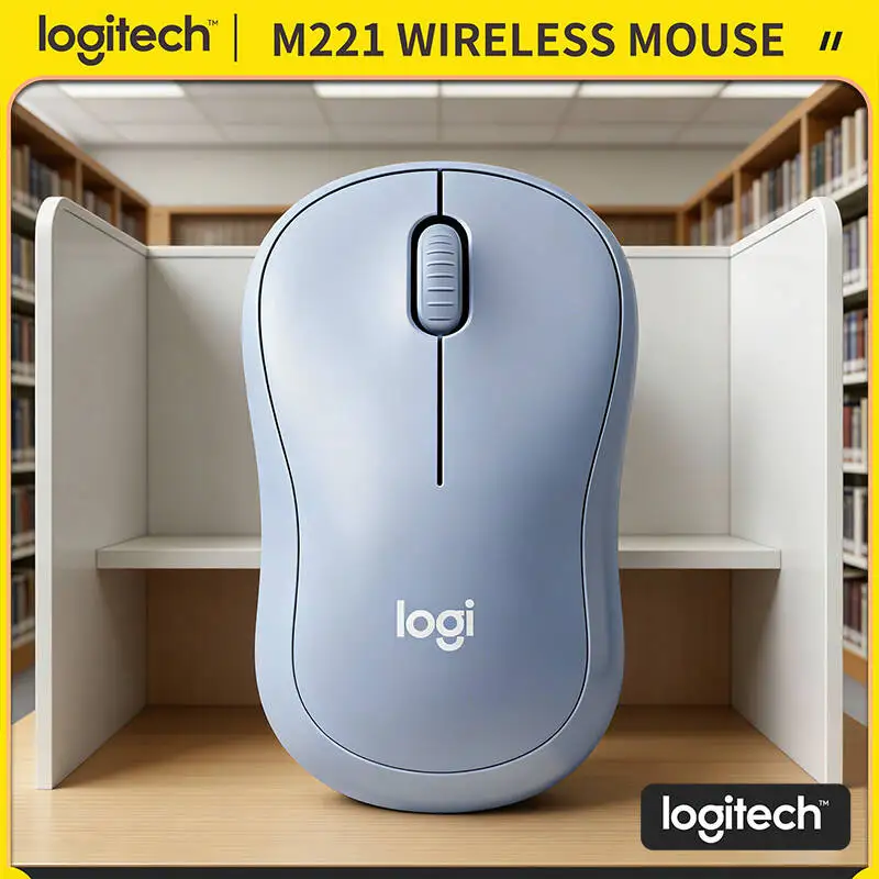 

Logitech M221 Ergonomic Wireless Mouse - 10m Working Range, 2.4GHz Connection, 1000 DPI, Compatible with Multi-System Devices