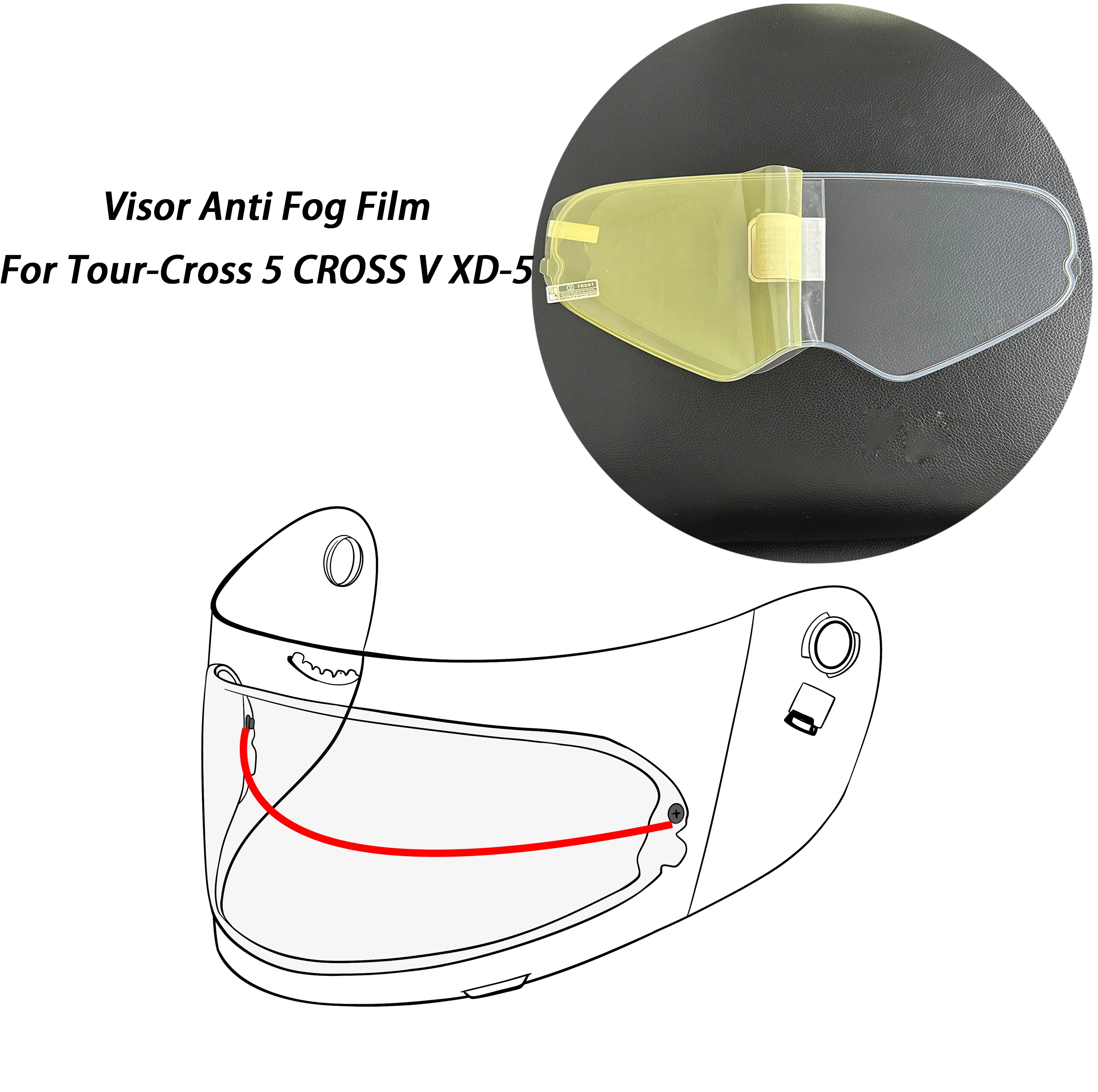 

Helmet Visor Anti Fog Film For Tour-Cross 5 CROSS V For ARAI