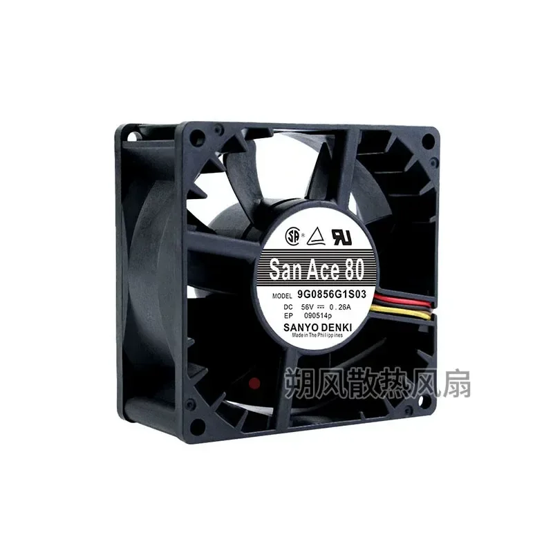 for Sanyo 9G0856G1S03 8038 56V 0.26A 12CM PWM Temperature Control Speed Regulation High Performance Cooling Fan