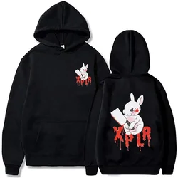 Sam Xplr Merch Colby Rabbit Pocket Hoodie Men's and Women's Autumn/Winter Fashion Casual Printed Fleece Long Sleeve Hoodie