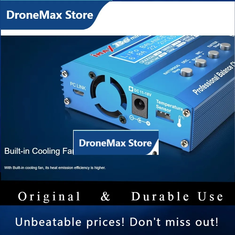 DroMaNEW SKYRC IMAX B6MINI Balance Battery Charger Discharger 11-18V LiPo LiHV LiFe Lilon 6A 60W Built-in Cooling Fan Adaptor