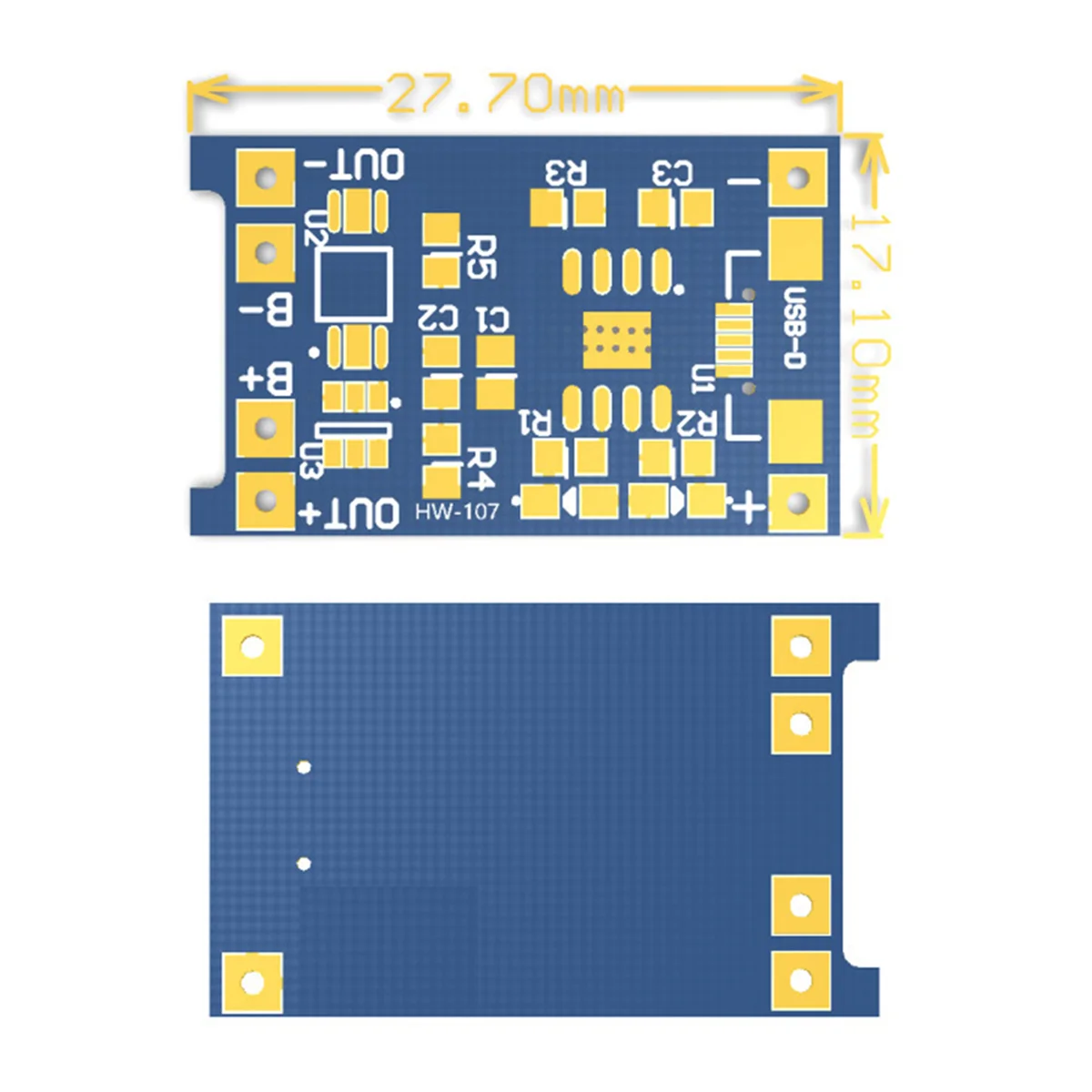 50PCS TP4056 Micro-USB 18650 Lithium Battery Charging Board 5V 1A Charger Module with Protection Dual Functions