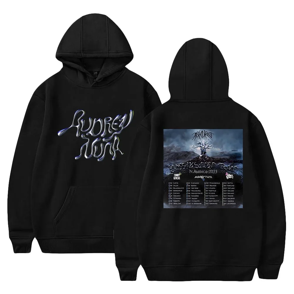 

Толстовка с капюшоном AUDREY NUNA Merch AUDREYNUNA Tour, новый логотип, женские/мужские пуловеры для косплея, толстовки с капюшоном и длинными рукавами