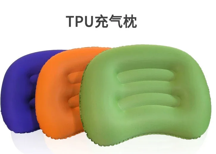 Outdoor Ultra Light Inflatable Pillow TPU Neck Protection Inflatable Headrest Office Leisure Cushion Bedding Camping Pillow