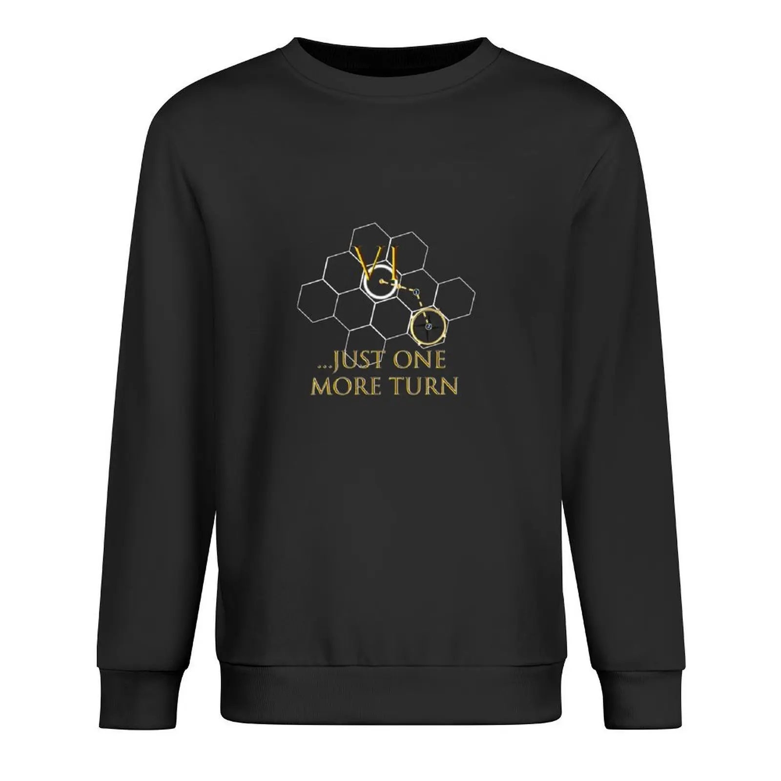 

Just one more turn (Black) Pullover men wear tracksuit men korean style clothes japanese style sweatshirt for men