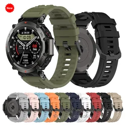 Nowy silikonowy pasek do inteligentnego zegarka Amazfit T-Rex Ultra Sportowa bransoletka z paskiem do zegarka Huami Amazfit T-Rex Ultra Wymienny pasek do zegarka