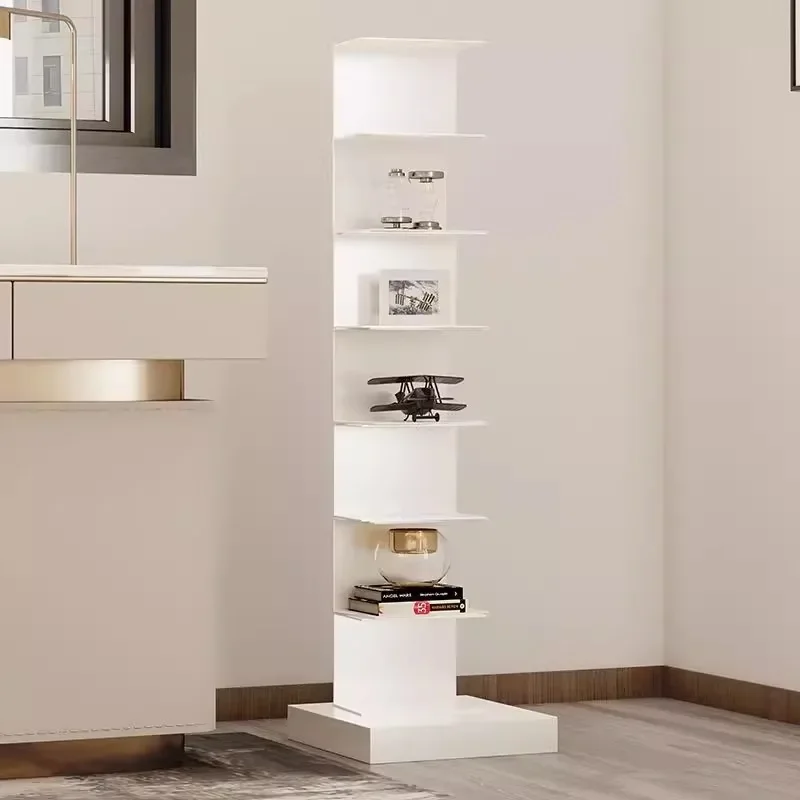 

Narrow and small multi-layer shelves Nordic invisible bookshelves floor-to-ceiling bookcases against the wall,