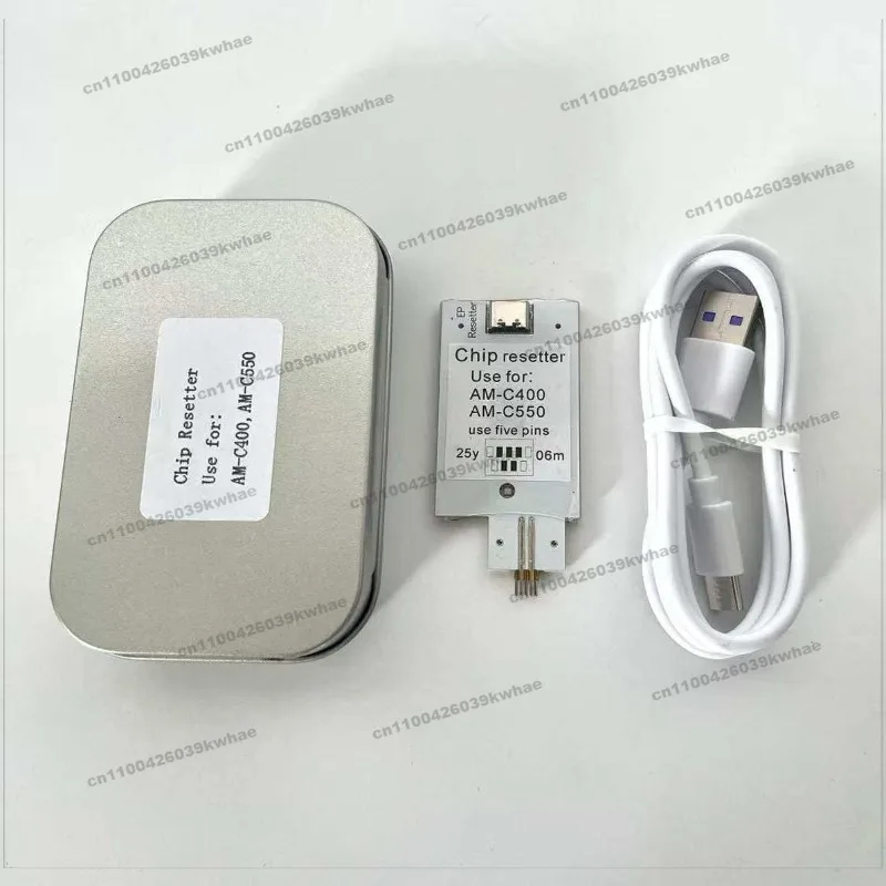For AM-C400 AM-C550 T08 Cartridge Chip Resetter Waste Ink Decoder