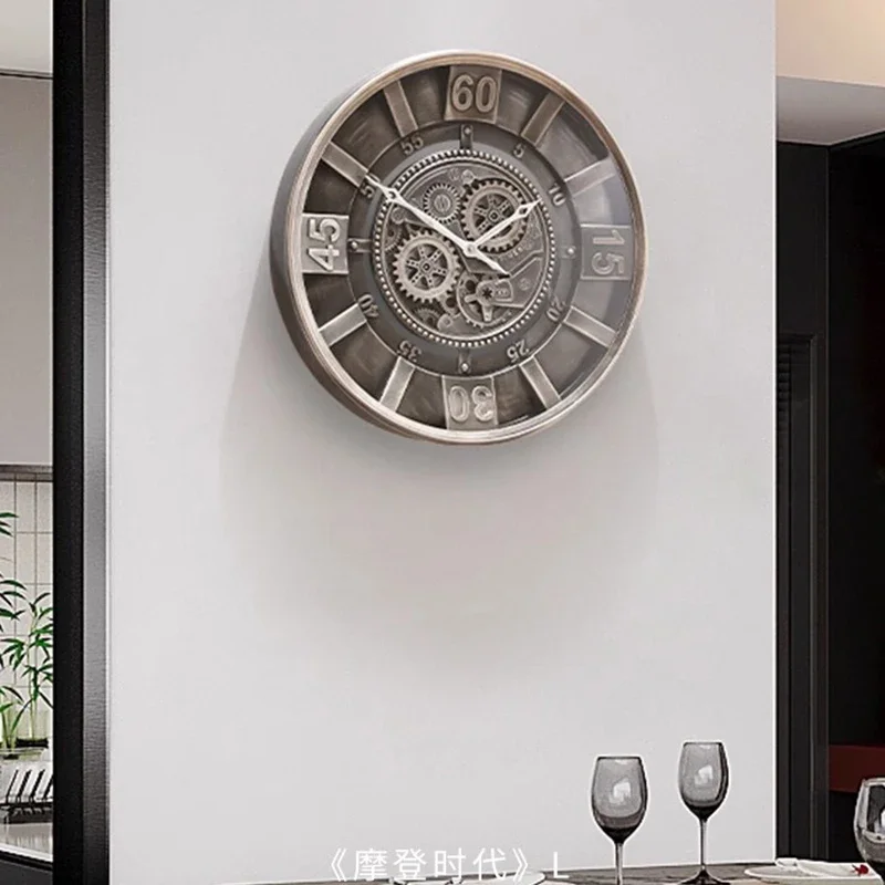 Bathroom Aesthetic Wall Clocks Round Kitchen Minimalist Design Fashion Restaurant Clock Wall Digital Reloj De Pared Home Decor