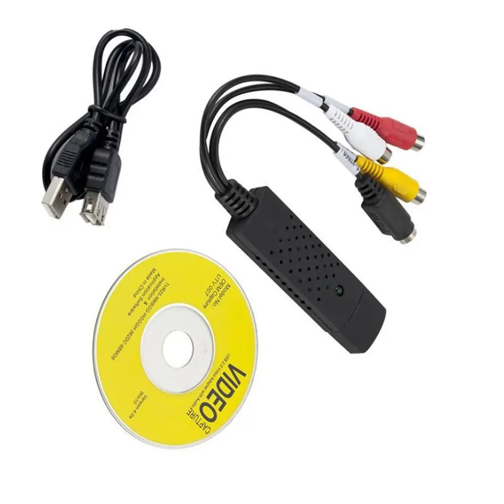 

VHS to Digital Converter USB 2.0 Video Converter Audio Capture Card VHS Box VHS VCR TV to Digital Converter For Win 7/8/10
