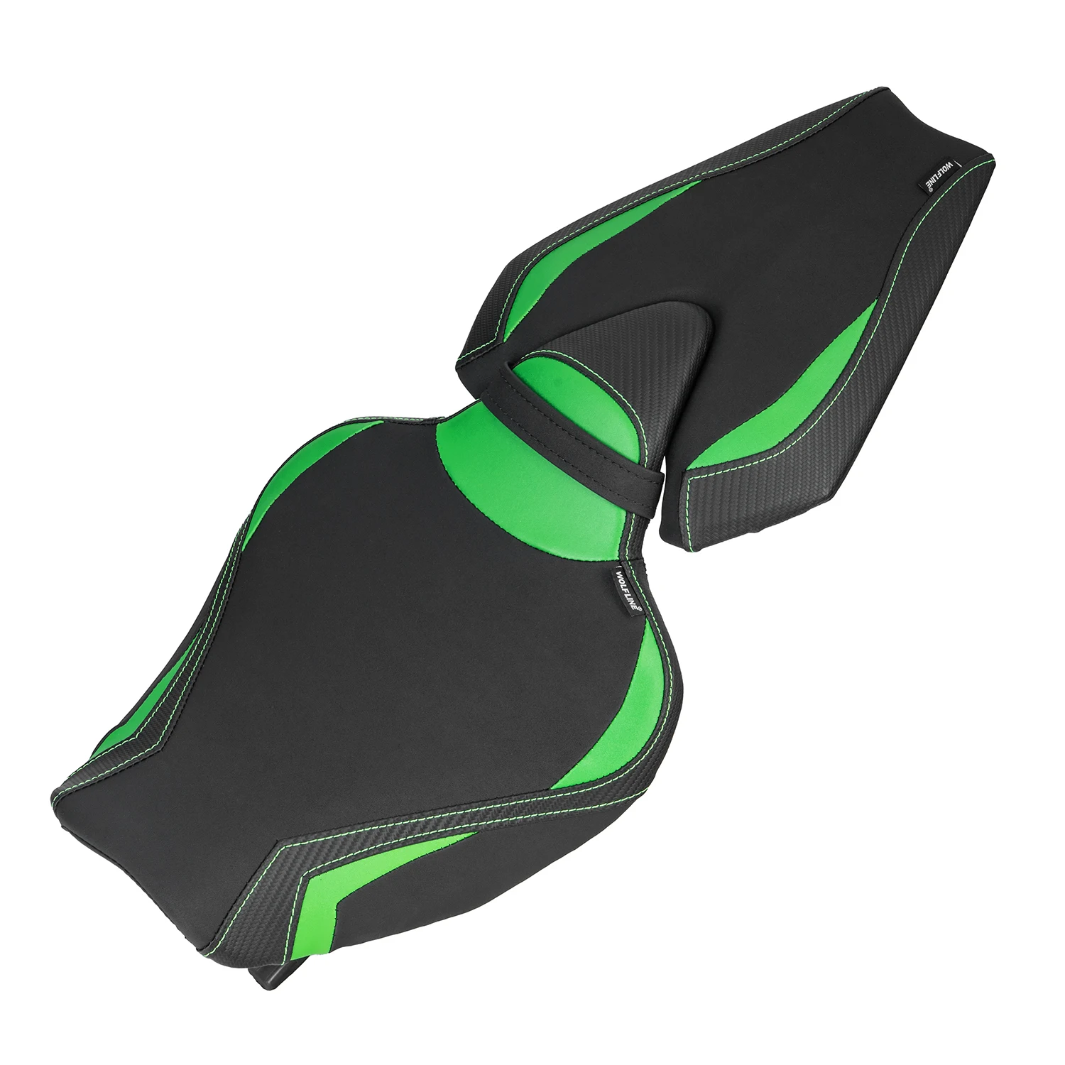 WOLFLINE Front and Rear Seat for Kawasaki Z1000 2014-2025 Driver Passenger Double Seat Cushion Comfort Upgrade for Daily Commute