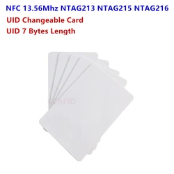 13.56Mhz NFC Ntag215 Ntag213 Ntag216 Card UID Changeble for Copy Clone Backup Duplicate