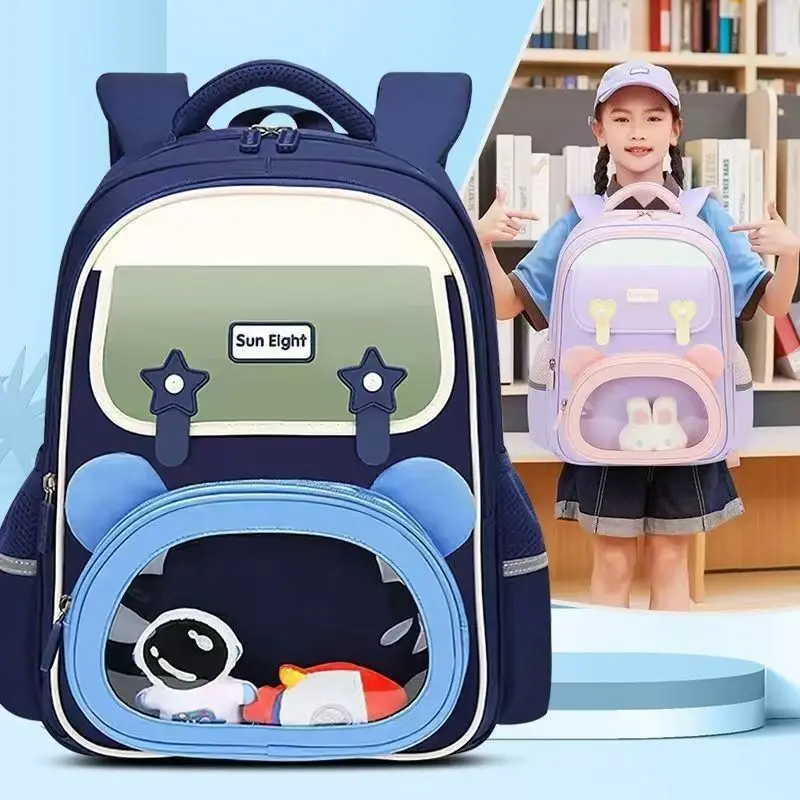 

Sun Eight School Bag Boy Girl Grade 1-3 Primary Student Shoulder Orthopedic Backpack Large Capacity Light Water Proof Mochilas