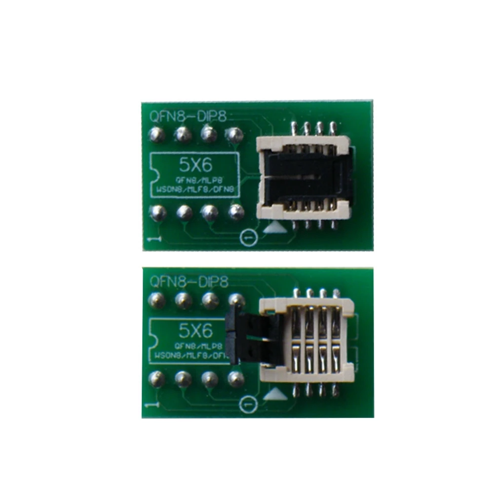 QFN8/WSON8 إلى DIP8 ، مقبس رقائق IC 6X5mm ، 6X5mm ، MLF8 ، MLP8 ، MLP8 ، CH341A ، TL866Ii Plus ، RT809H ، F ، T48 ، T56 ، EZP2023