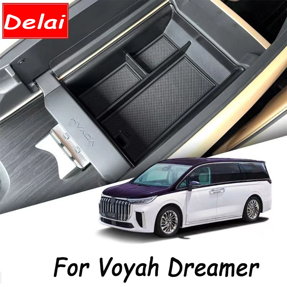 

For Voyah Dreamer 2023 2024 Car Center Console Organizer Storage Interior Armrest Storage Box Auto Accessories