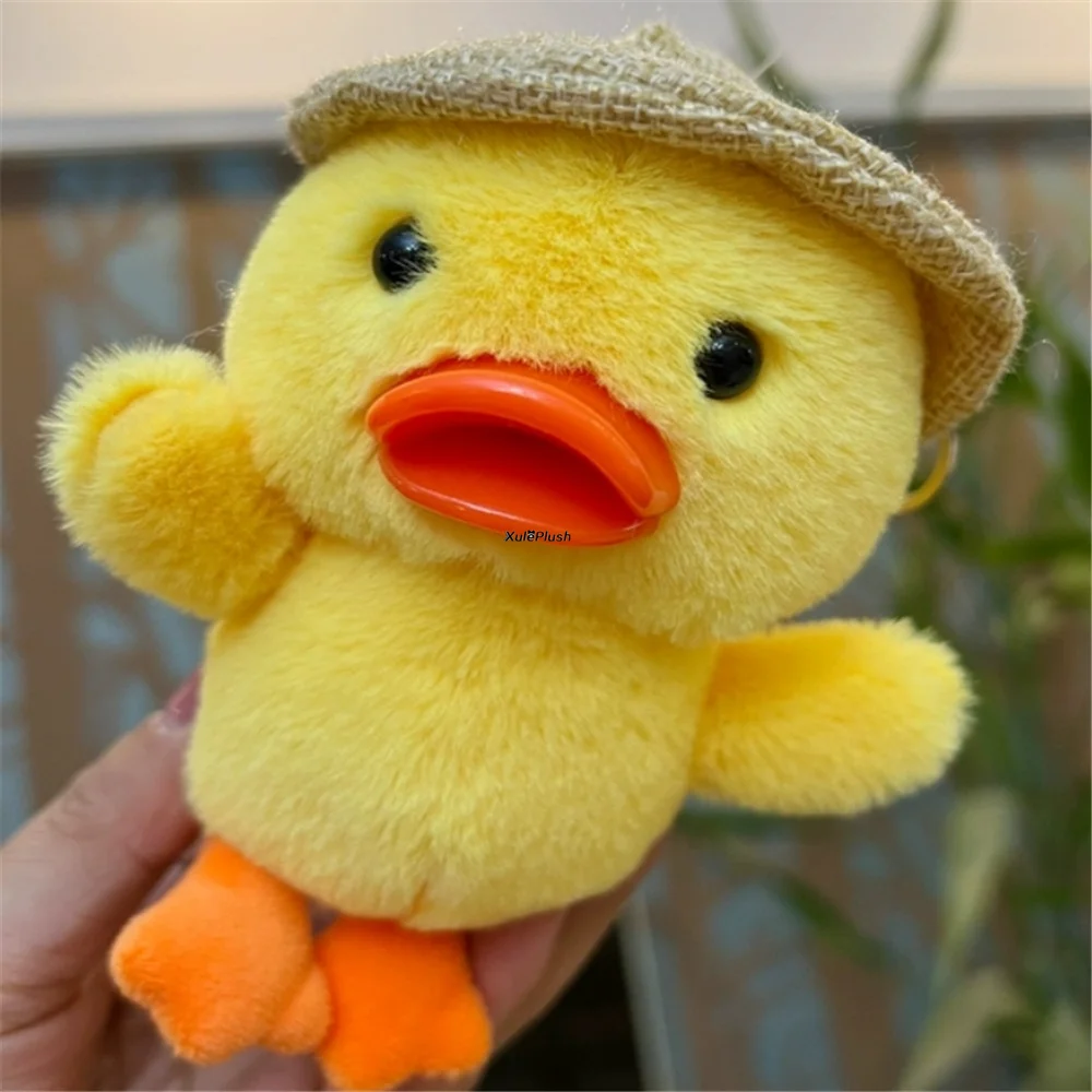 Yellow Duck 9CM Plush Stuffed Toy , Little Key Chain Plush Doll