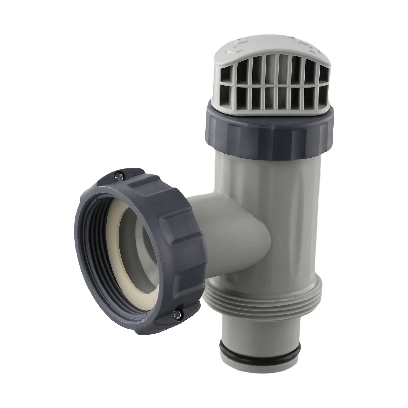 Type B Hose Adapter with Pool Plunger Valve for Intex Reliable Water Control Solution for Above Ground Swimming Pools