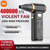Xiaomi 400000RPM Violent Fan Powerful Electric Air Blower Dust Cleaner TypeC Charging 53m/s Brushless Turbo Jet Fan Blower