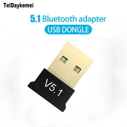 5.1 Bluetooth Adapter USB Bluetooth Receiver Win8/8.1/10/11 Driver-Free Support Multiple Devices Simultaneous Connection