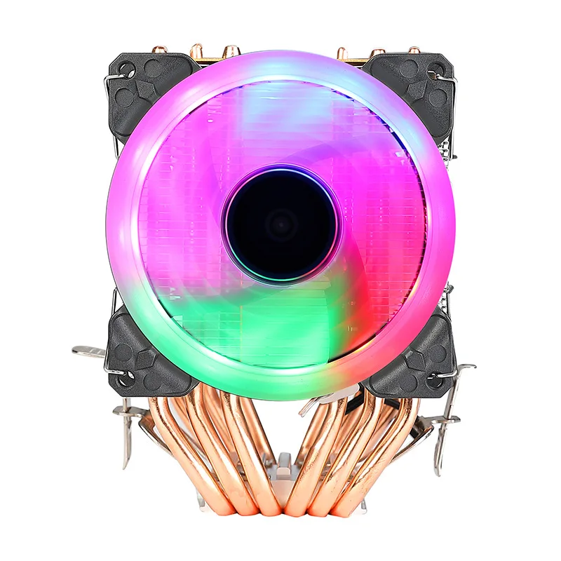 

Desktop Computer 6 Copper Pipe Cooler Ultra Quiet 1366AMD X79 X58 2011 Pin CPU Fan