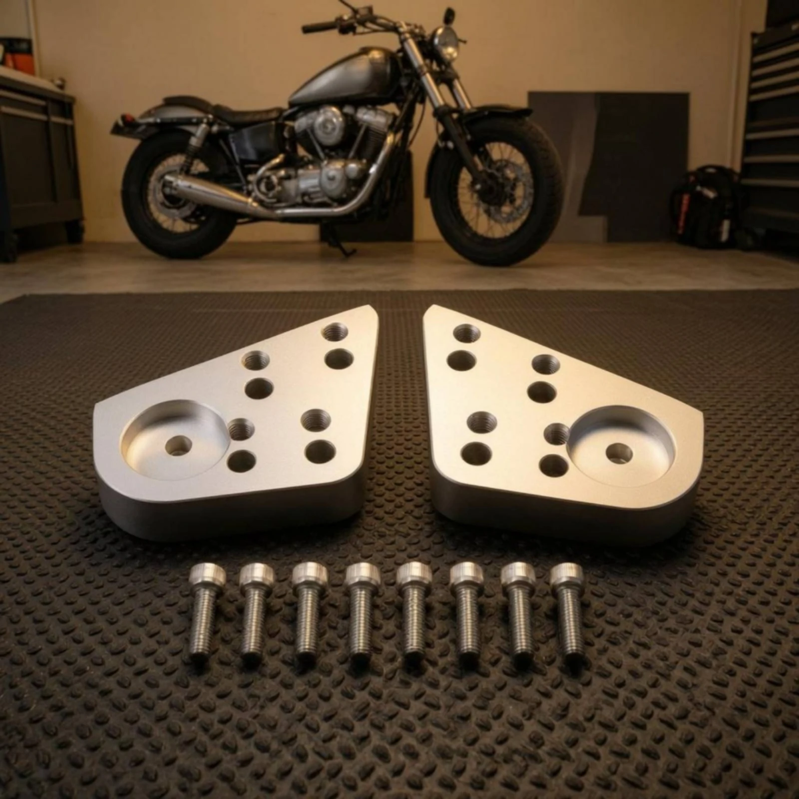 Rounded Rectangular CNC Aluminum Riser Extension Block Anodized Finish Straightforward Installation for R1200RT R1100R