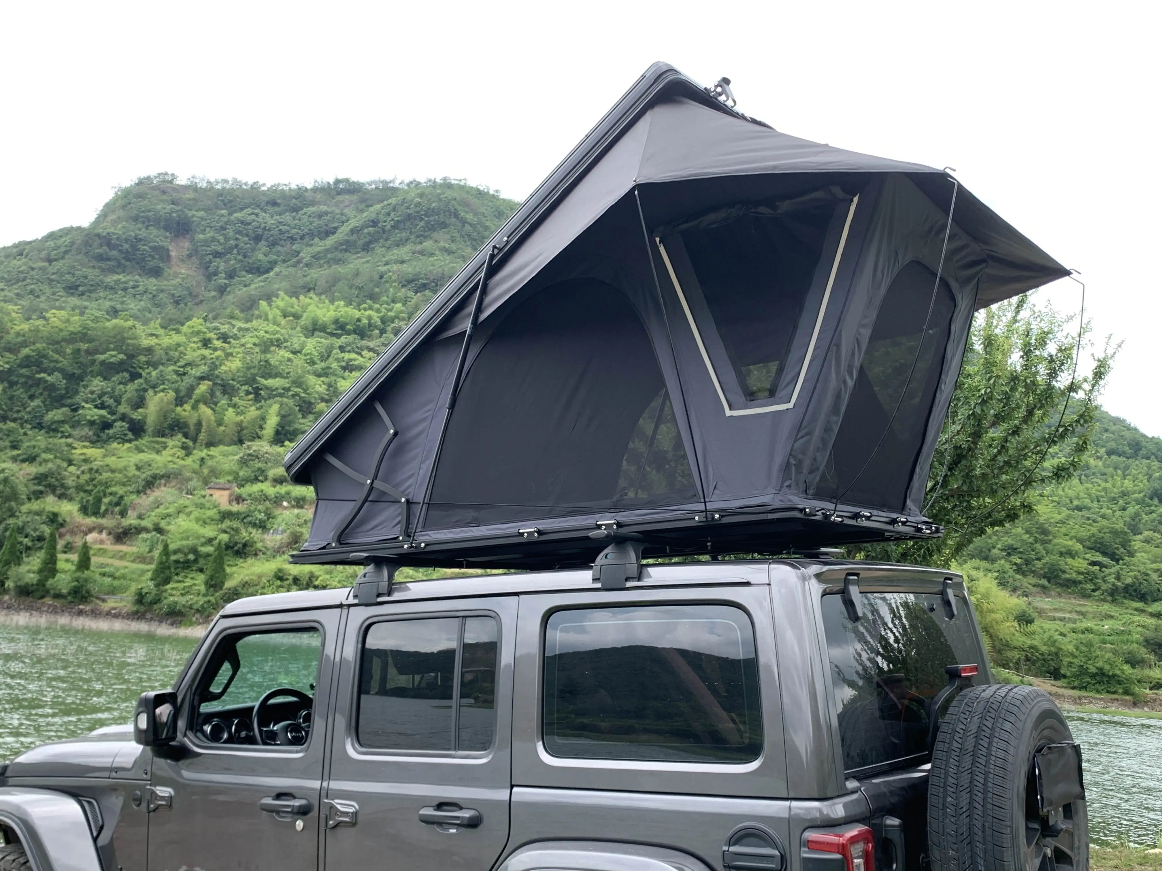 4x4 jeep car suv china aluminium auto 140 dach zelt dachzelt 2024 hartschale autodachzelt 4 person  roof tent