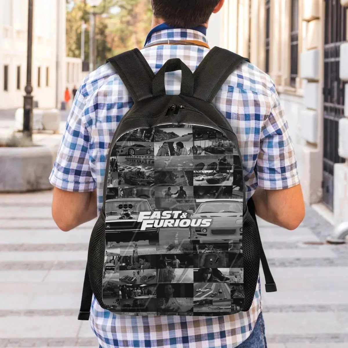 Fast And Furious Is History Of Legend Backpack Student Boys Girls BookBag School Bag Laptop Shoulder Bags
