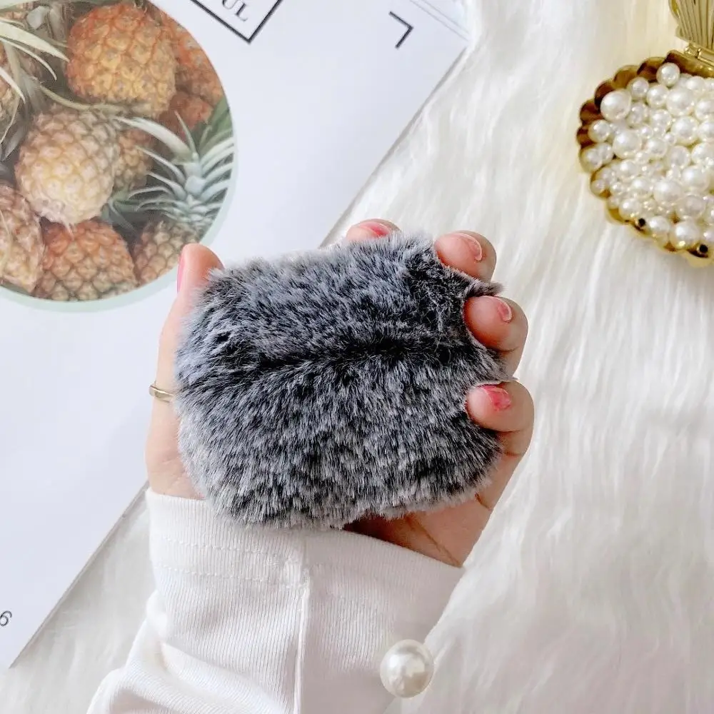 For Apple Airpods Pro Bluetooth Wireless Earphone Protective Cover For Air Pods 2 1 3D Cute Plush Fur Accessories Headphone Case