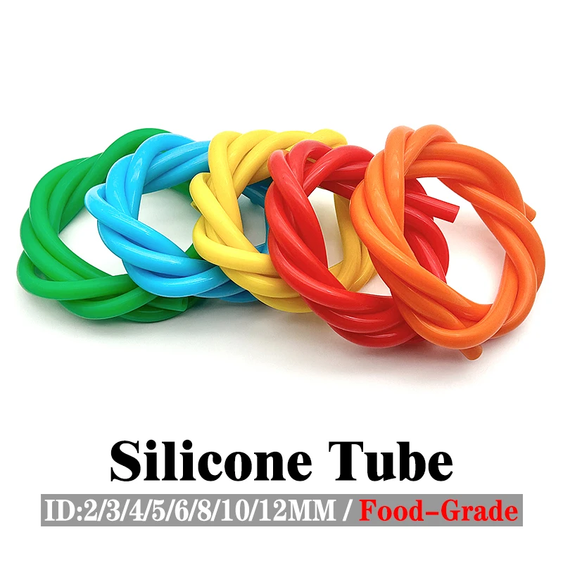 Multi Color Food Grade Silicone Hose ID 2/3/4/5/6/8/10/12mm Household Commercial Coffee Machine Odorless Diversion Water Tube