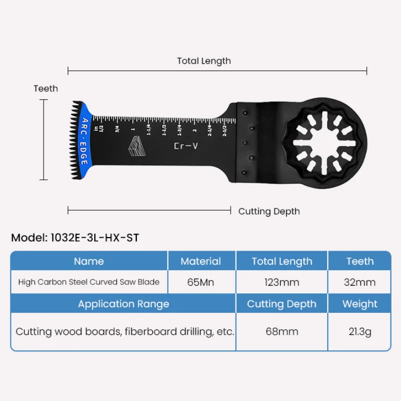 Multitool zaagblad compatibel met Bosch multitool GOP185Li/30-28/12V-28