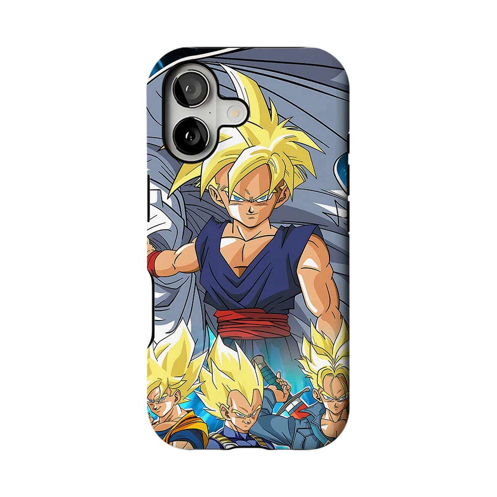Phone Case for iPhone 17 17e 16e 16 15 14 13 12 11 X XS XR XSMAX Air Pro Max Plus Double-layer Cover Cool Dragons Balls Son Goku view 4